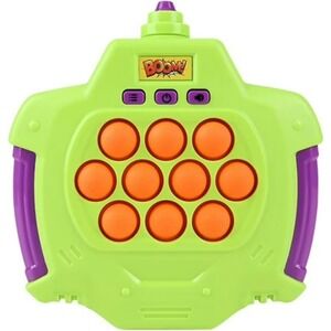 Quick Burst Electronic Pop It Game 200 Levels Handheld Fidget Toy Green Purple